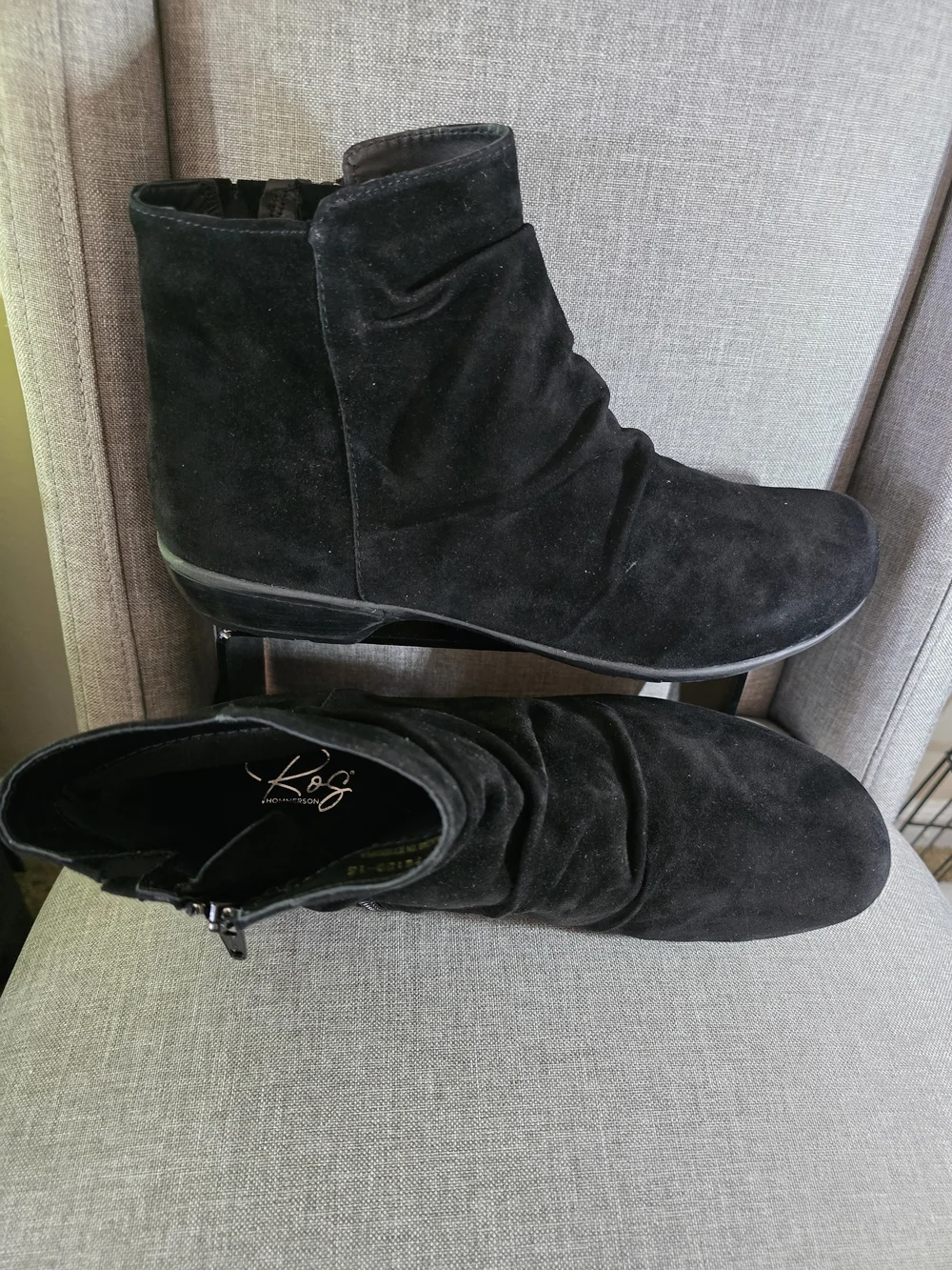 ✨️NWOB✨️ Ros Hommerson Black Suede Slouch Ankle Booties